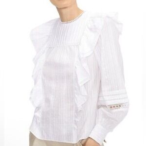 NWT Ted Baker SILAIS Double Frill Blouse